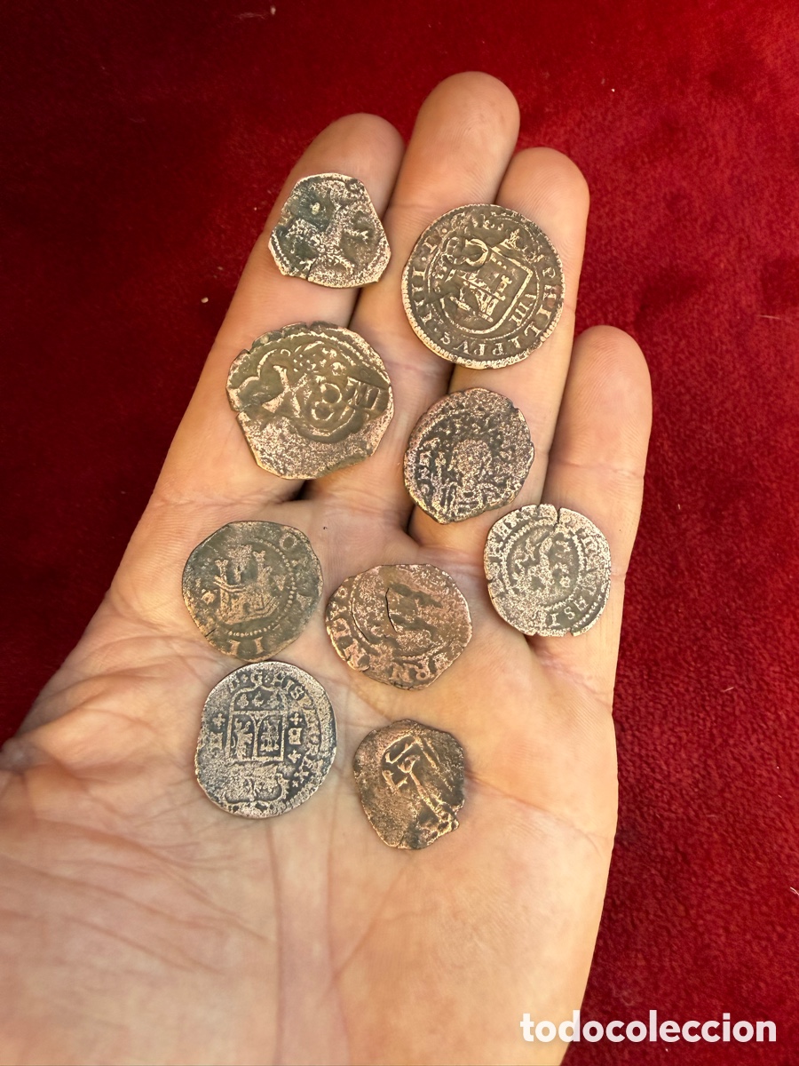 Monete medievali: Lote 10!Gran lote de monedas Medievales,Sig.XVI-XVII