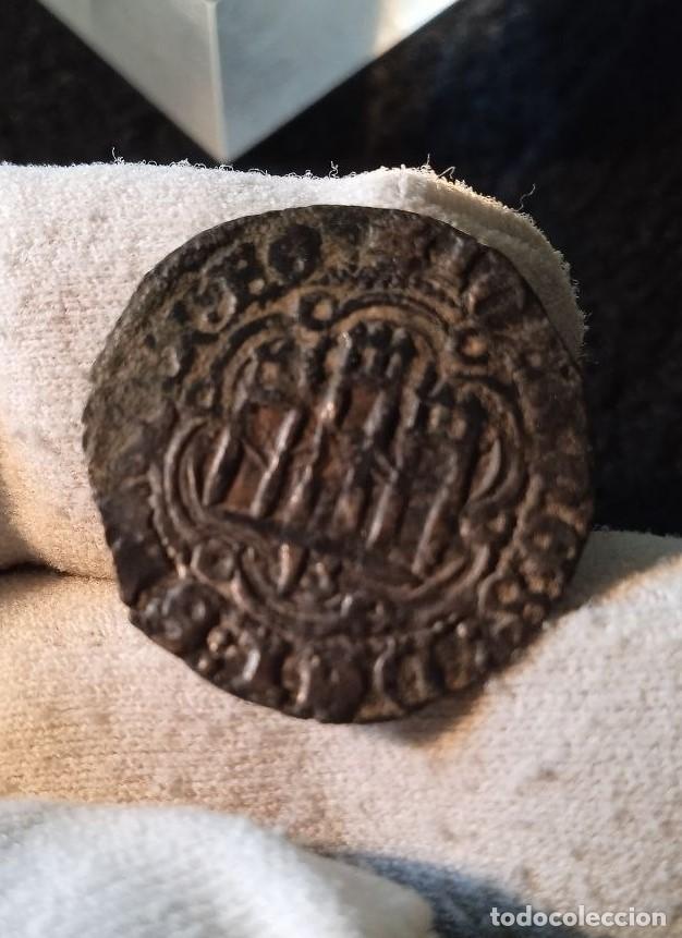 Monedas medievales: Bonita blanca de Juan II , CECA BURGOS