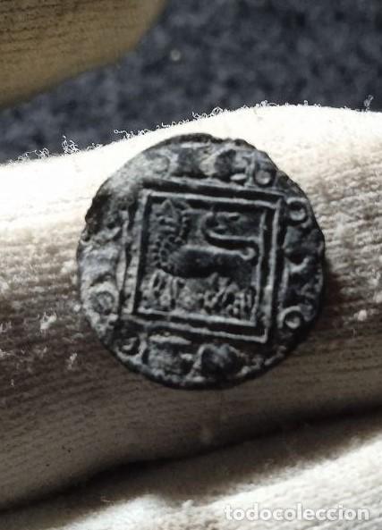 Monedas medievales: Bonito obolo de Alfonso X , Bonito ejemplar
