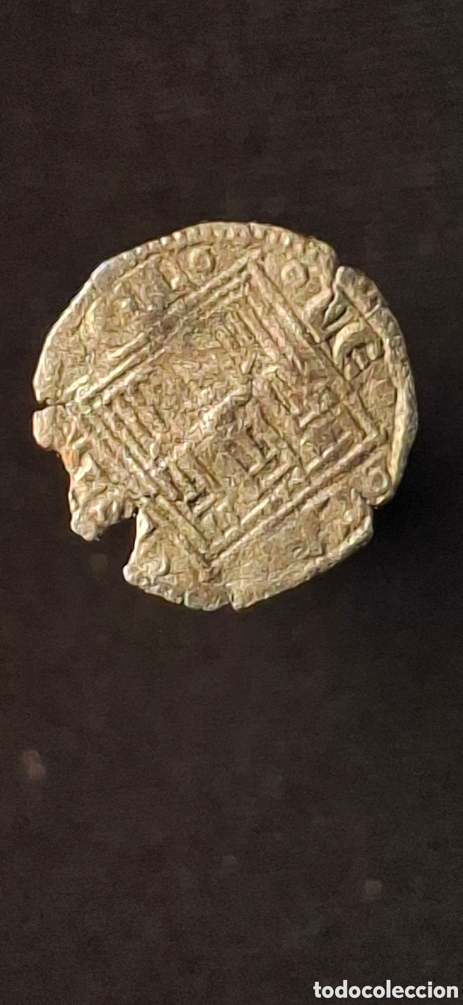 Monedas medievales: &Oacute;bolo vellon del Reino de Castilla y Le&oacute;n , mandato de Alfonso X el Sabio (1252-1284).APR