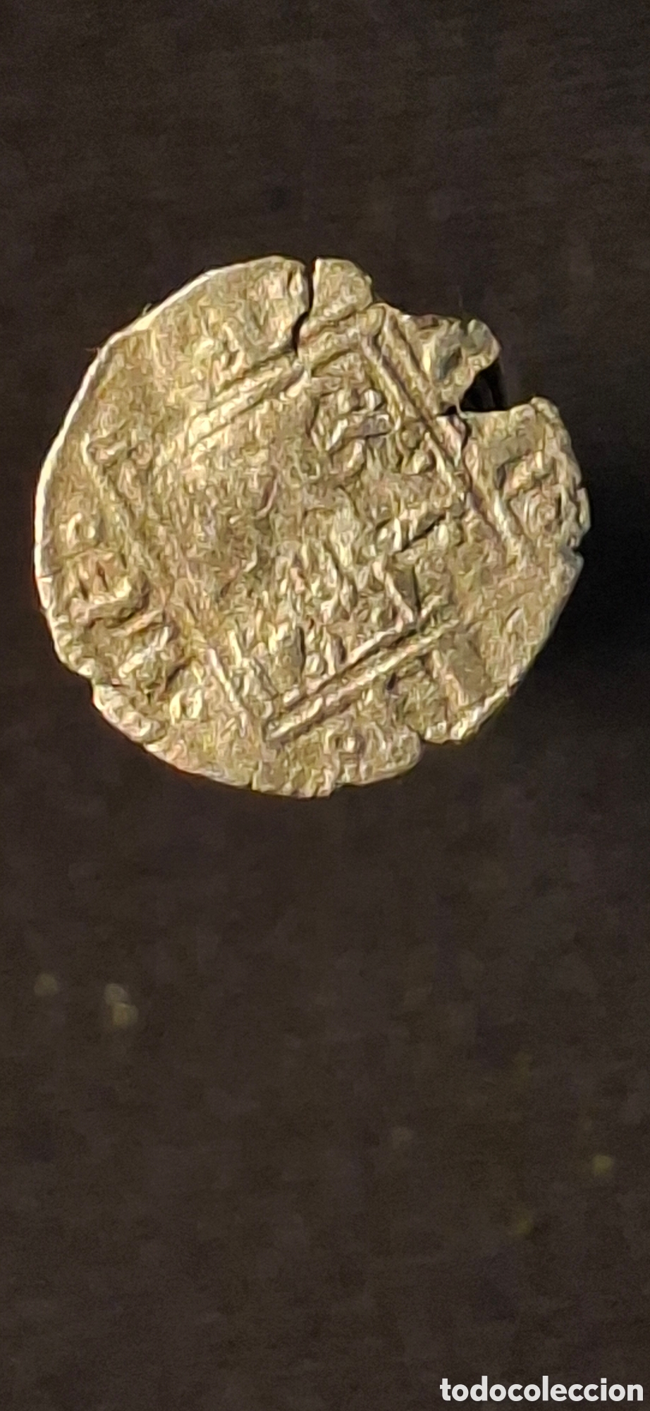 Monedas medievales: &Oacute;bolo vellon ejemplar de la &eacute;poca de Alfonso X el Sabio (1252-1284). APR