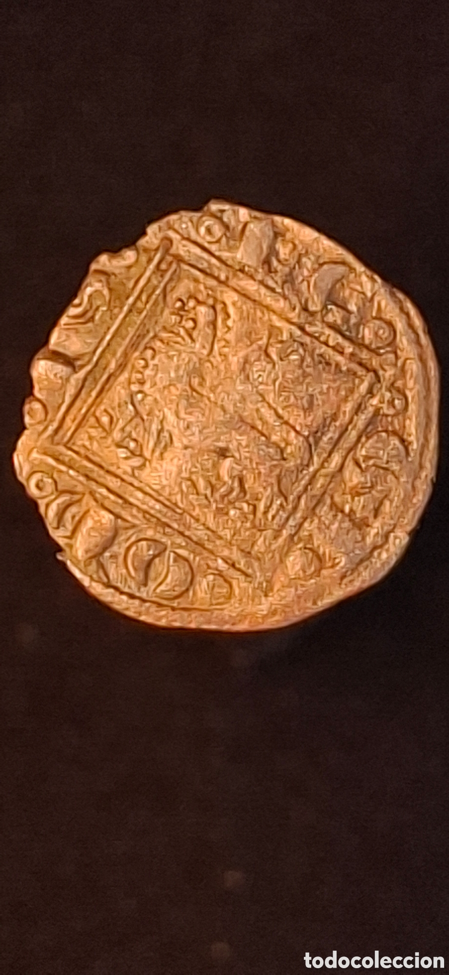 Monedas medievales: &oacute;bolo vell&oacute;n o pujesa del rey Alfonso X el Sabio 1252-1284. APR
