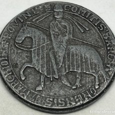 Monedas medievales: RÉPLICA SELLO REY DE ARAGÓN, ALFONSO II EL CASTO. 1193. SIGLO XII. HUESCA - PERPIÑÁN. MEDIEVAL. Lote 301292683