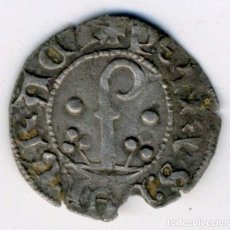 Monedas medievales: XS- COMTAT D'URGELL PERE II (1347-1408) DINER DEL BÀCUL AGRAMUNT. Lote 364095006