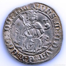Monedas medievales: CORONA ARAGONESA. ALFONSO V DE ARAGON. CARLINO NÁPOLES. EBC-/XF- PLATA 3,57 G.