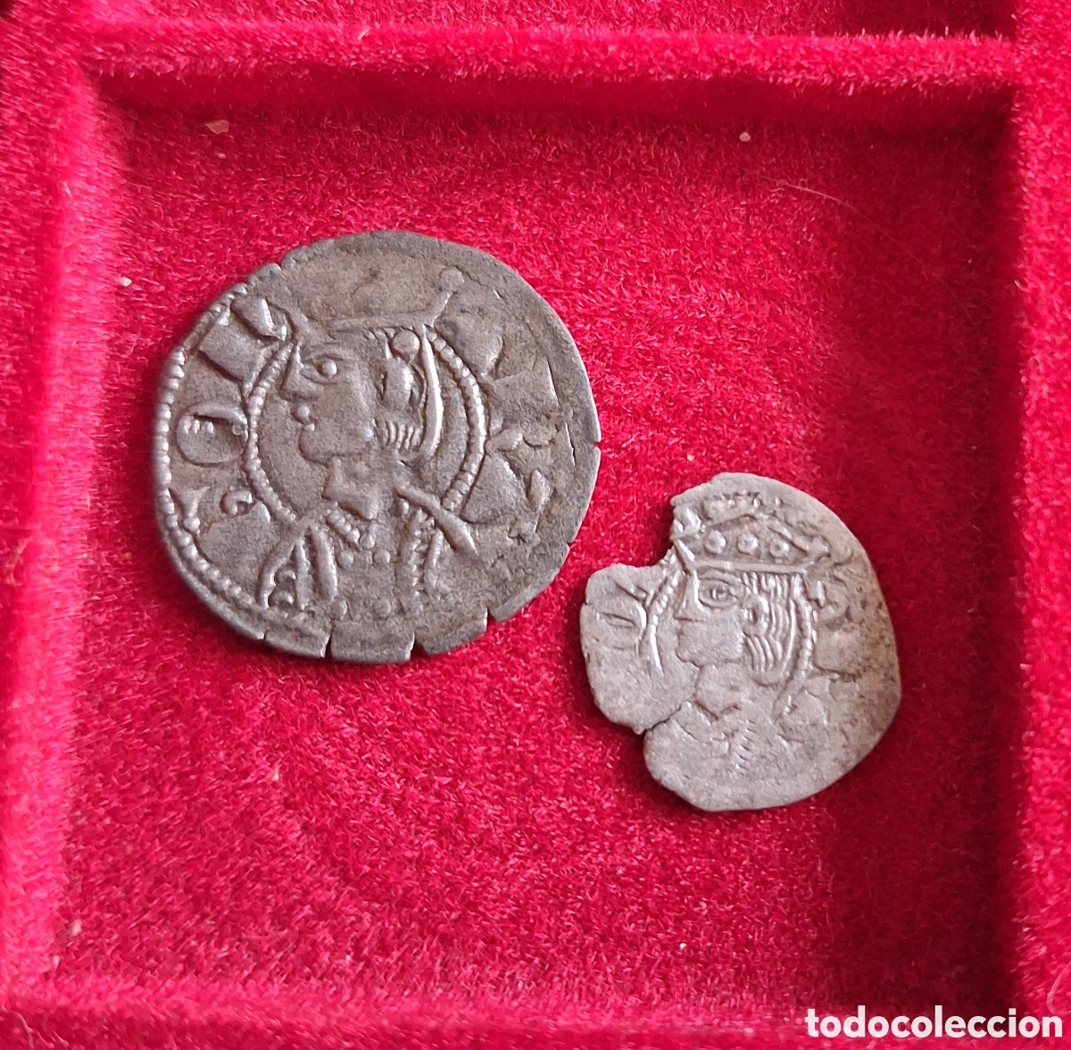 Monedas medievales: Vellon y Obolo de Jaime II Aragon
