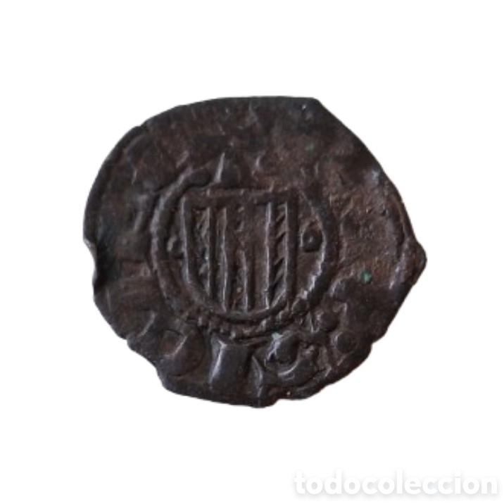 Monedas medievales: DINERO SICILIA ALFONSO EL MAGNANIMO. MESSINA. CORONA ARAGON. 1416 &ndash; 1458