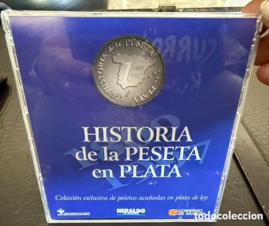 Monedas medievales: Colecci&oacute;n 13 Monedas Plata HERALDO HISTORIA PESETA