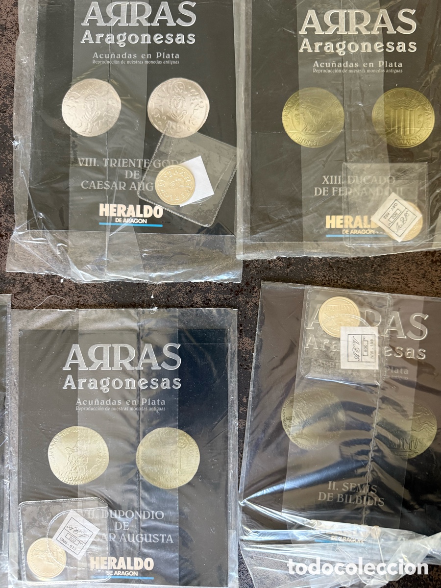 Monedas medievales: Colecci&oacute;n Arras Plata Aragonesas 12 sin abrir