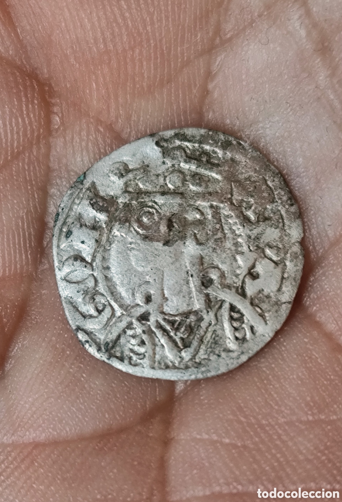 Monedas medievales: Jaime I dinero de vell&oacute;n , Arag&oacute;n