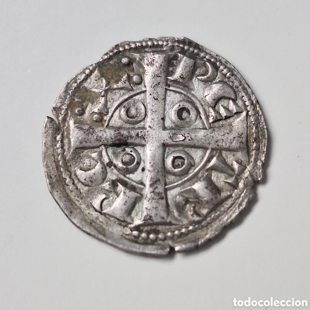 Monedas medievales: Pedro II de Arag&oacute;n (1196-1213). Barcelona. Dinero. (Cru.V.S. 300).