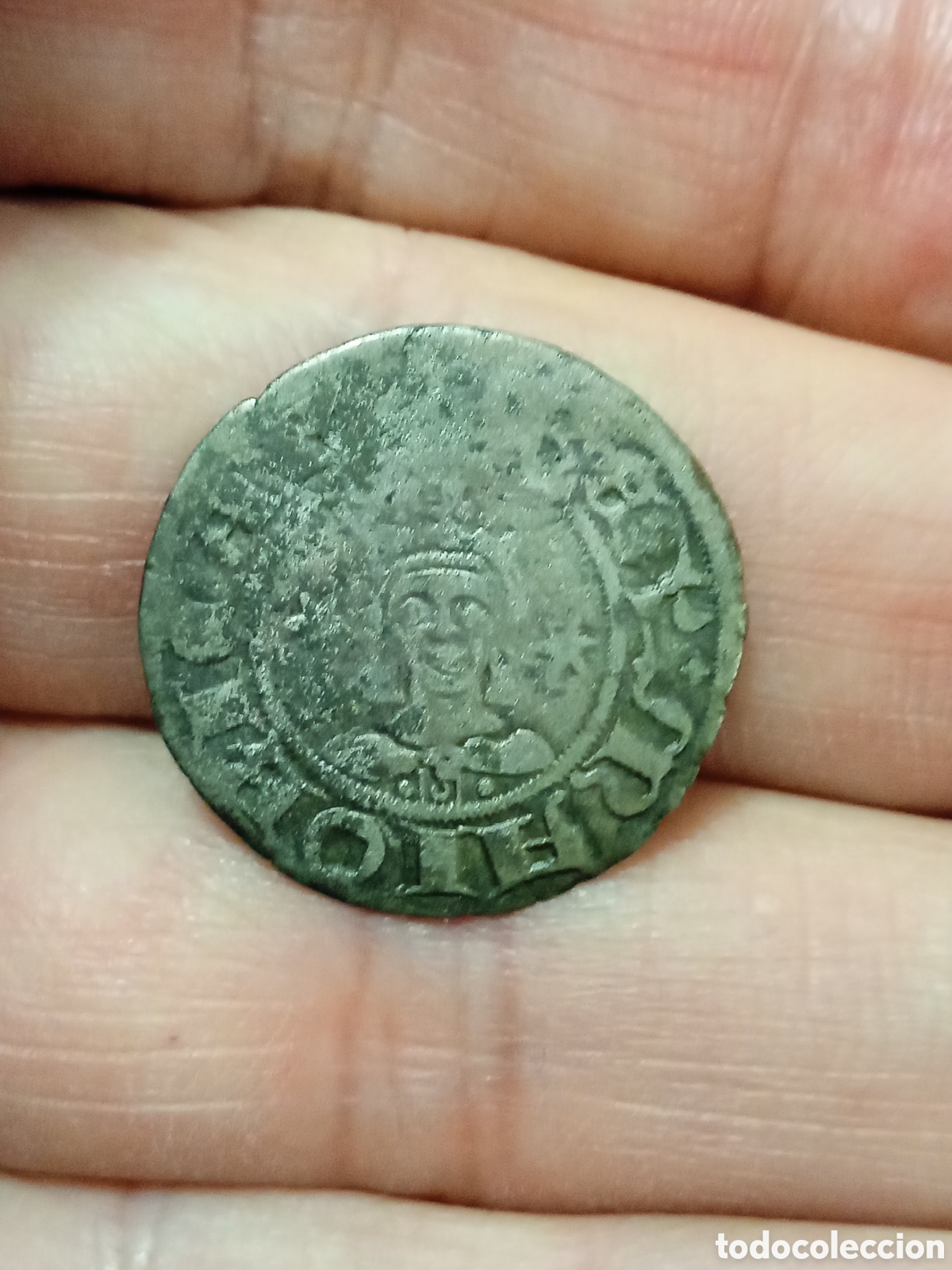 Monedas medievales: 50- DOBLER DE SANCHO (1311-1324) REY DE MALLORCA. MARCA: ESTRELLA A AMBOS LADOS DEL BUSTO