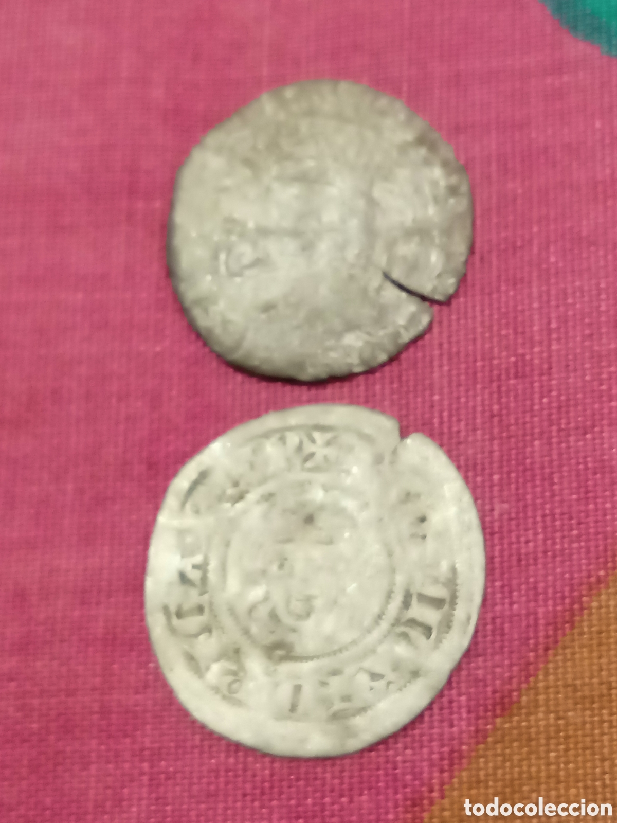 Monedas medievales: DOS BARATAS MONEDAS DINER JAIME II MALLORCA Y DOBLER ALFONS IV MALLORCA CONSERVACI&Oacute;N FLOJA