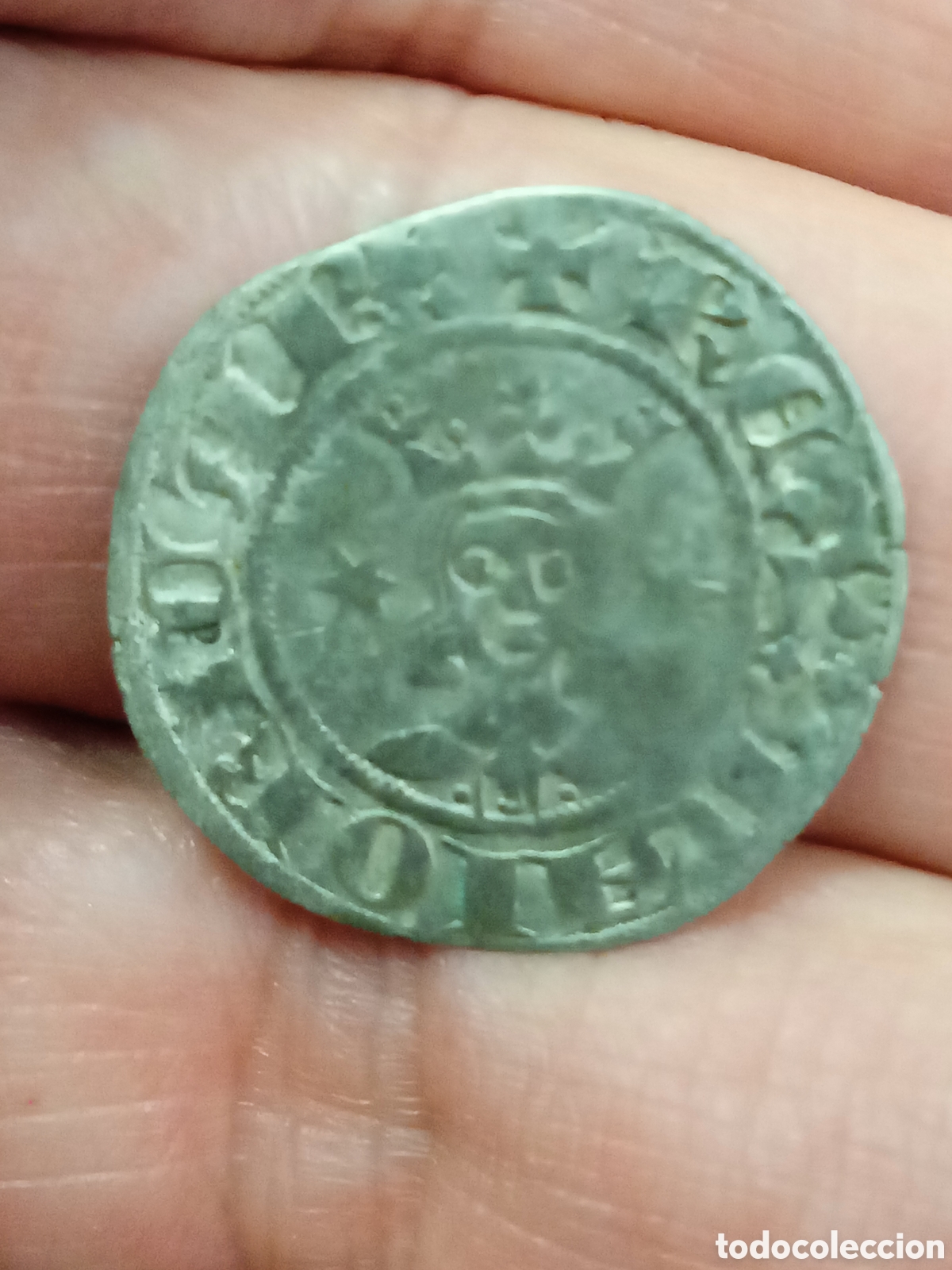 Monedas medievales: 27- DOBLER DE SANCHO (1311-1324) REY DE MALLORCA. MARCA: ESTRELLA A AMBOS LADOS DEL BUSTO