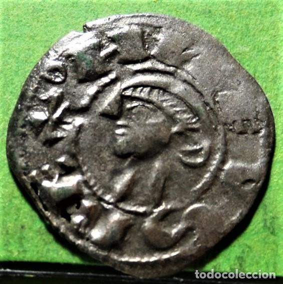 Monedas medievales: ALFONSO I DE ARAGON (1109-1126) Dinero, TOLEDO,A.B.-25.1 Vte. Ve, +o ANFUS REX