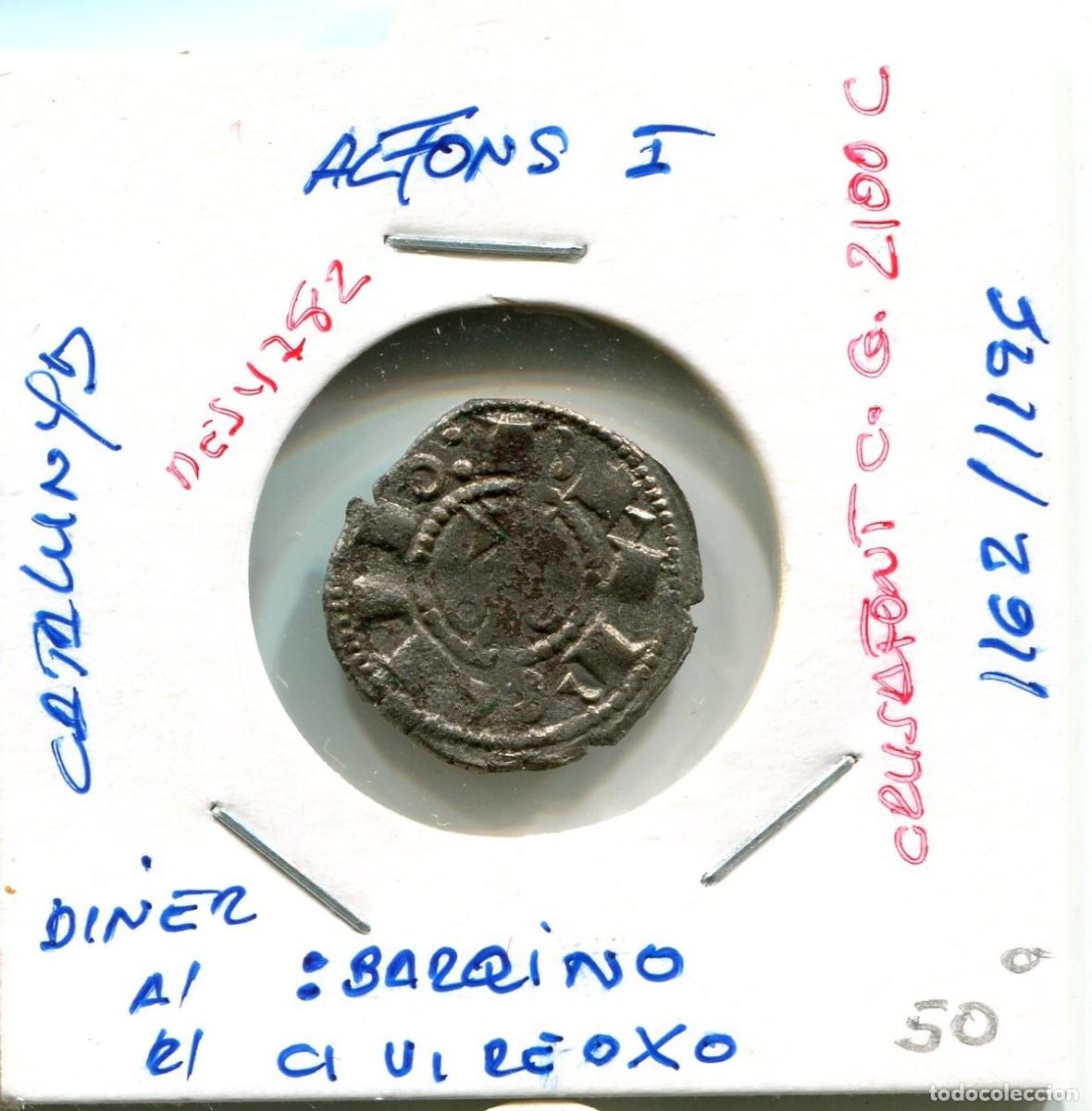 Monedas medievales: DINER ALFONS I A&Ntilde;O 1162/1196 CATALUNYA ( MES4782 )