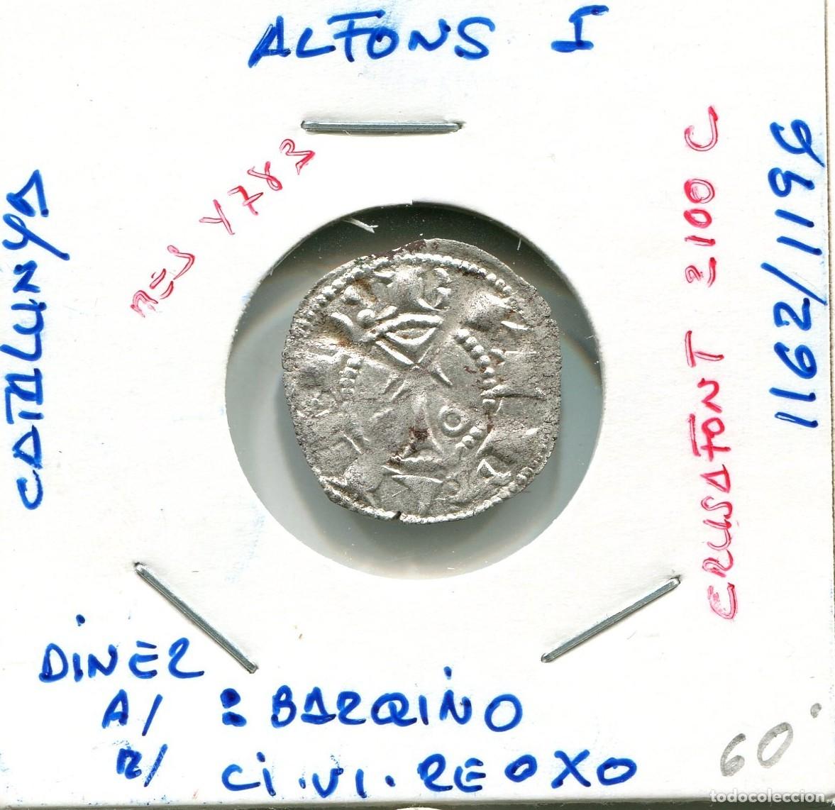Monedas medievales: DINER ALFONS I A&Ntilde;O 1162/1196 CATALUNYA ( MES4783 )
