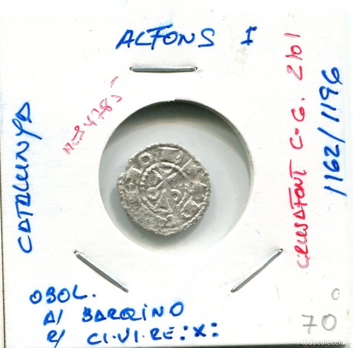 Monedas medievales: DINER ALFONS I A&Ntilde;O 1162/1196 CATALUNYA ( MES4785 )