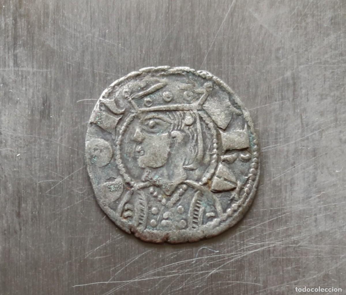 Monete medievali: DINERO 1307-1327 ARAGON. JAIME II. CECA JACA. 1,15 GR, 18,8 MM