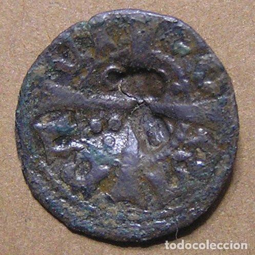 Monedas medievales: FERNANDO II - DINERO RESELLADO (BARCELONA)
