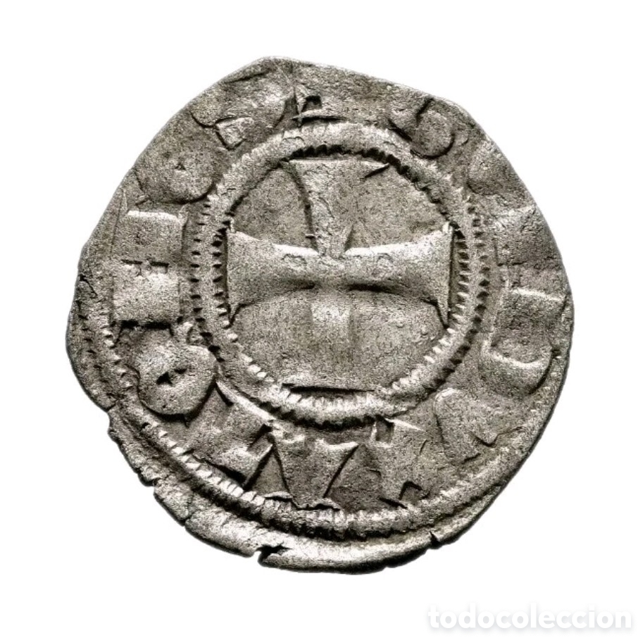 Monedas medievales: Corona de Arag&oacute;n. Gran Companyia Catalana.1311 - 1390. Dinero. Ducado de Atenas y Neopatria.