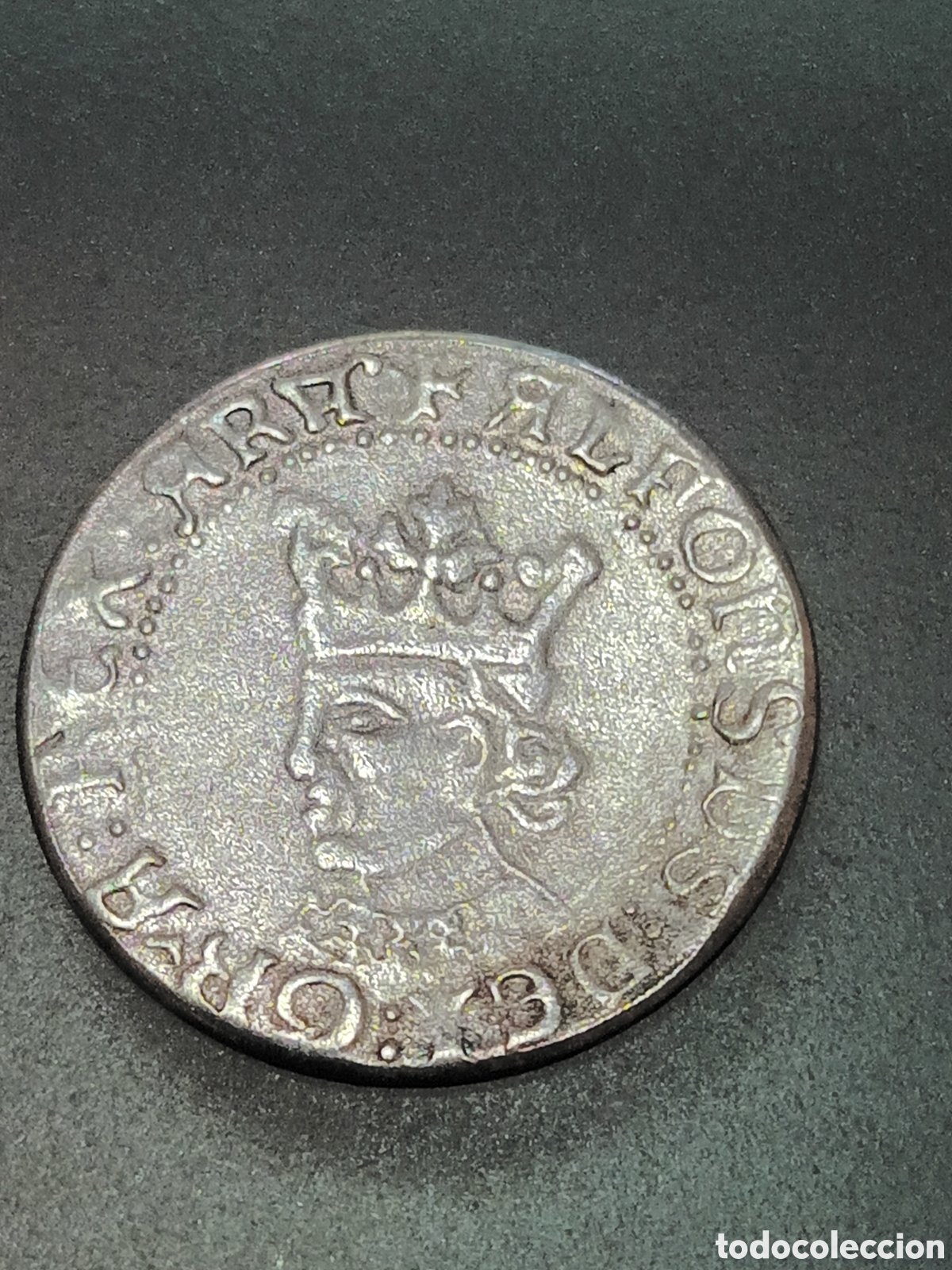 Monedas medievales: MONEDA MEDIEVAL DE UN CROAT CATAL&Aacute;N DE ALFONSO III EL BENIGNO A&Ntilde;O 1335