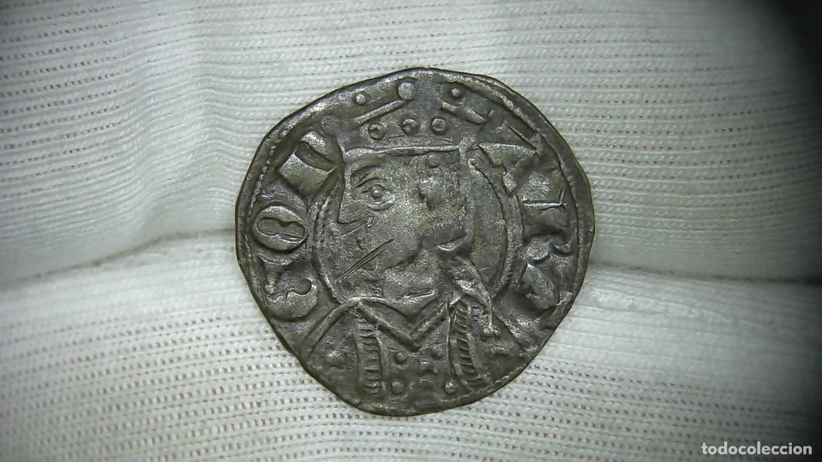 Monedas medievales: Jaime II Dinero Zaragoza, Corona de Arag&oacute;n MBC/MBC+