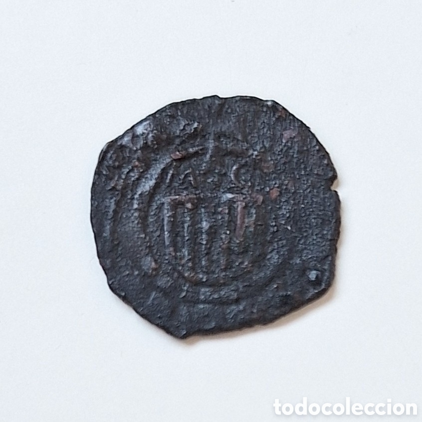 Monedas medievales: DINERO SICILIA JOAN II. MESSINA. M C. CORONA ARAGON. 1458 - 1479.