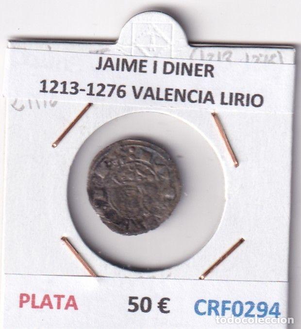 Monedas medievales: CRF0294 MONEDA ESPA&Ntilde;A JAIME I DINER 1213-1276 VALENCIA LIRIO PLATA