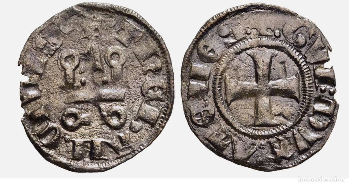 Monedas medievales: DINERO DUCADO DE ATENAS GRAN COMPA&Ntilde;IA CATALANA ALMOG&Agrave;VERS