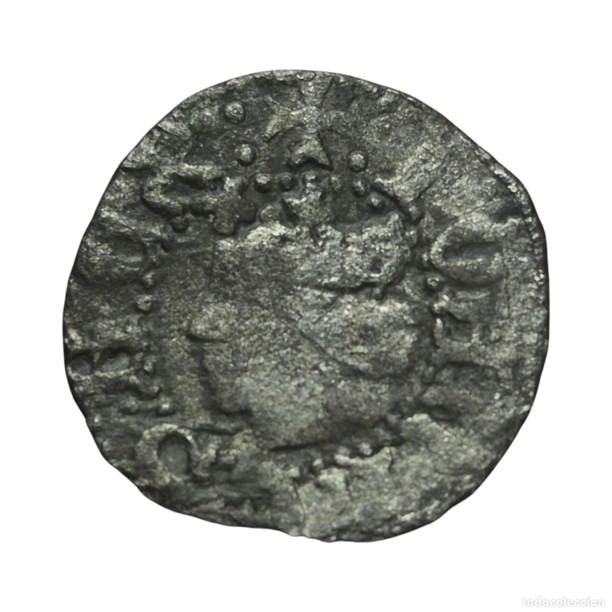 Monedas medievales: NT/ DINERO ROCABERTI JOAN II GIRONA RARO (A1491)