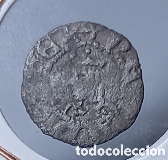 Monedas medievales: OBOLO DE VELL&Oacute;N. PEDRO III EL CEREMONIOSO. CECA BARCELONA.