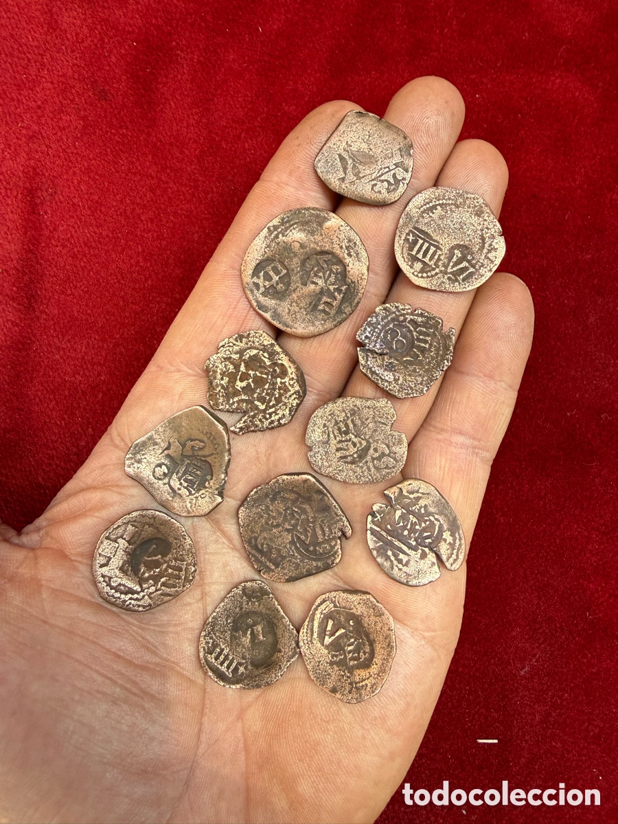 Monete medievali: Lote 1!Gran lote +10 monedas medievales,sig.XVII