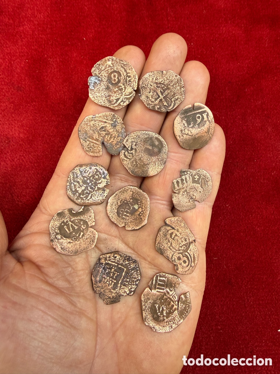 Monete medievali: Lote 3!Gran lote +10 monedas medievales,sig.XVI-XVII