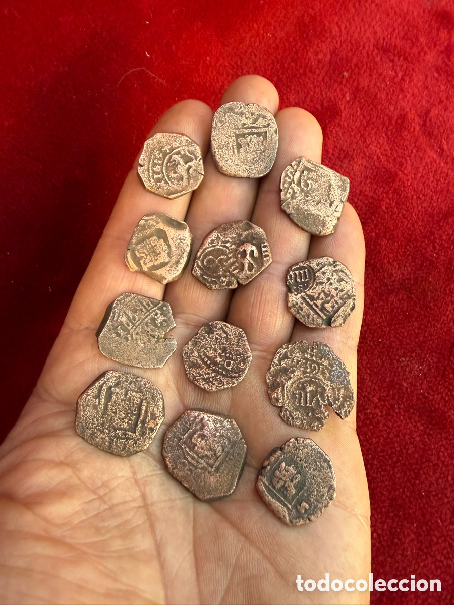 Monnaies m&eacute;di&eacute;vales: Lote 6!Gran lote +10 monedas Medievales,sig.XVI-XVII