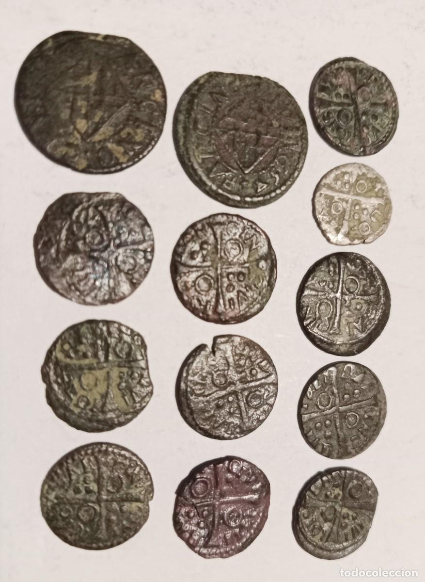 Monedas medievales: Dineros y Ardites Felipe III/IV Lote 13 Monedas