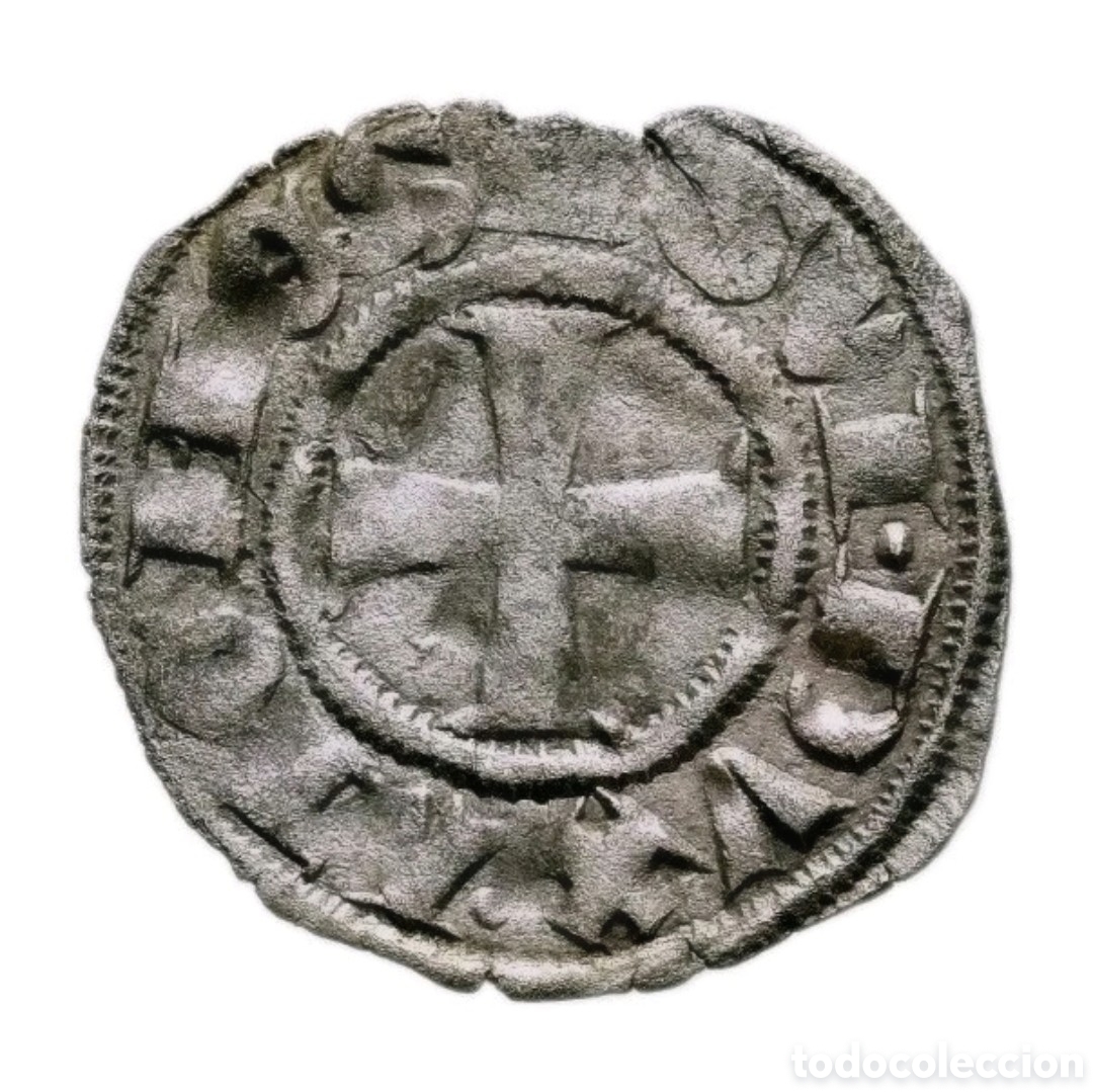 Monedas medievales: GRAN COMPA&Ntilde;IA CATALANA. 1311/90. Dinero. Ducado Atenas. Variante Estrella.