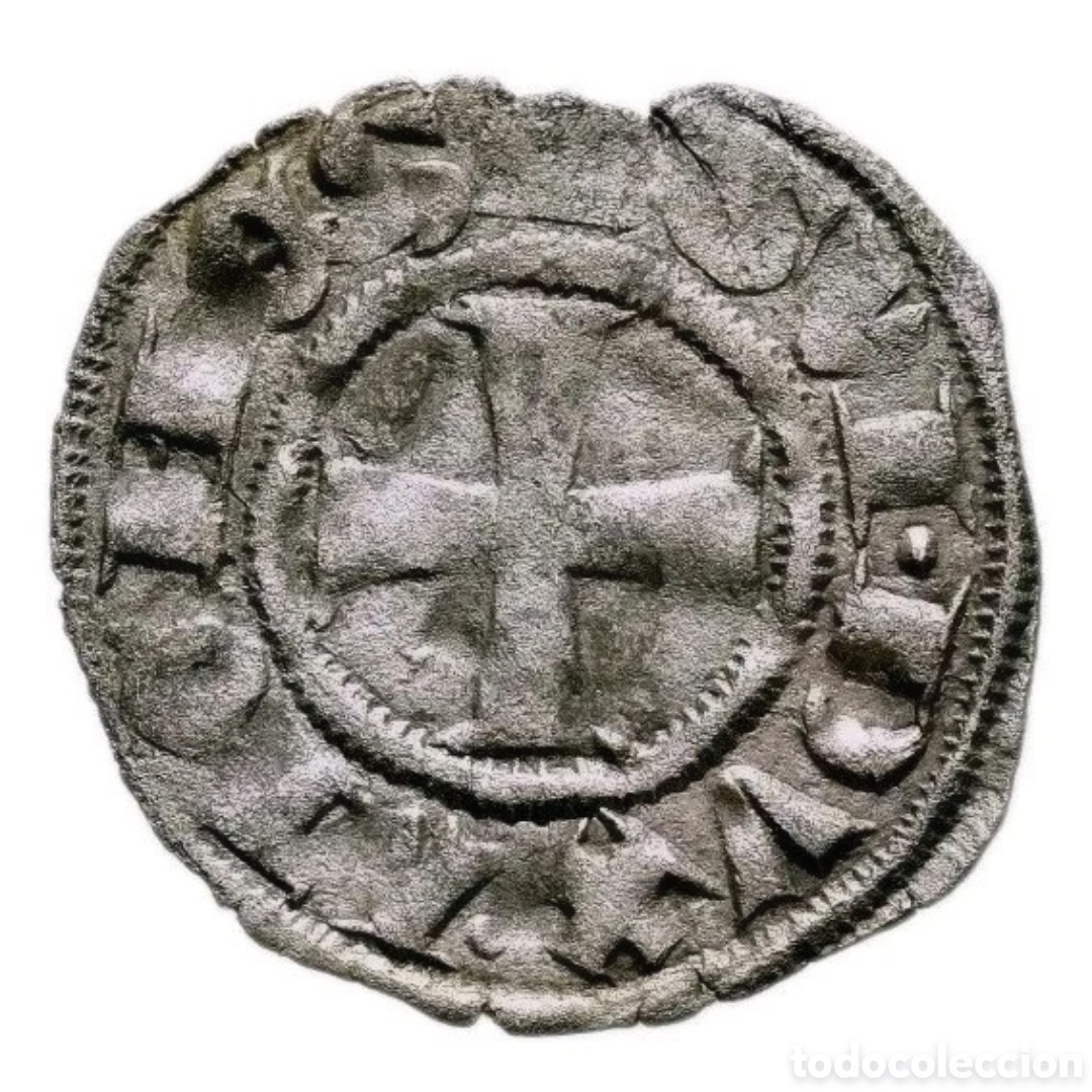 Monedas medievales: GRAN COMPA&Ntilde;IA CATALANA. 1311/90. Dinero. Ducado Atenas. Variante Estrella.