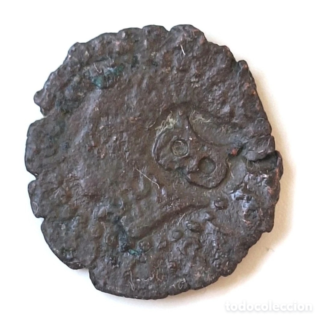Monedas medievales: CONTRAMARCA. FELIPE III. DINERO BARCELONA. CONTRAMARCA B. 1600. CRUS. 4346 f
