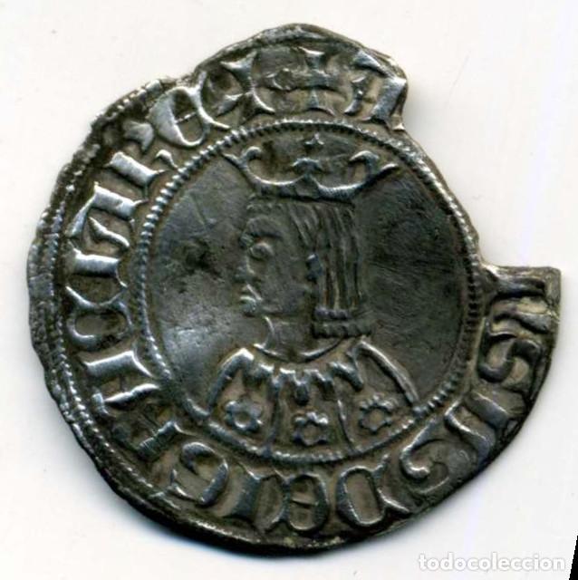 Mittelalterliche M&uuml;nzen: XS- CATALUNYA Alfons III (1327-1336) Croat Barcelona TRENCADA, falta segment