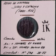 Monedas medievales: CORNADO DE JUAN DE ALBRET Y CATALINA DE FOIX.. Lote 341708623