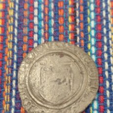 Monedas medievales: RARA BLANCA DE CATALINA DE NAVARRA (1483-1517) SEÑORÍO DE BEARN RESELLO B. Lote 28545613