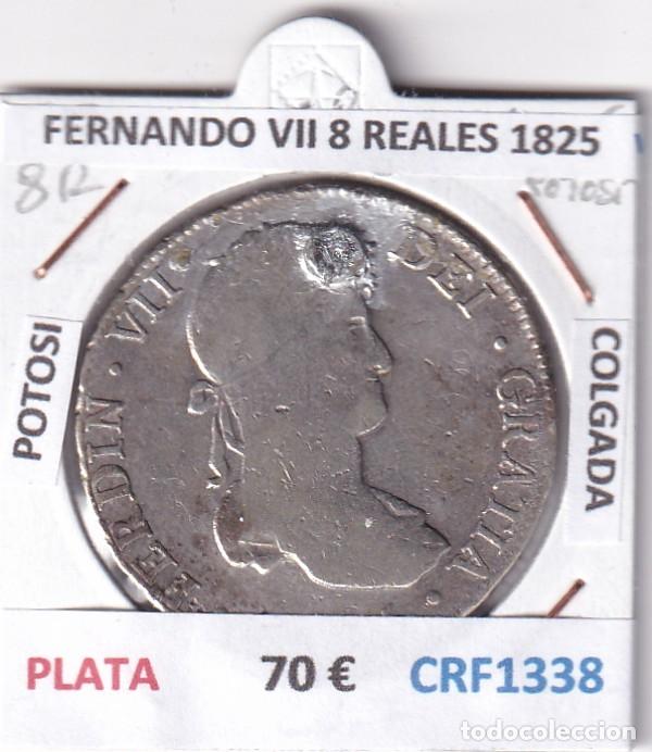 Monedas medievales: CRF1338 MONEDA ESPA&Ntilde;A FERNANDO VII 8 REALES 1825 POTOSI COLGADA PLATA