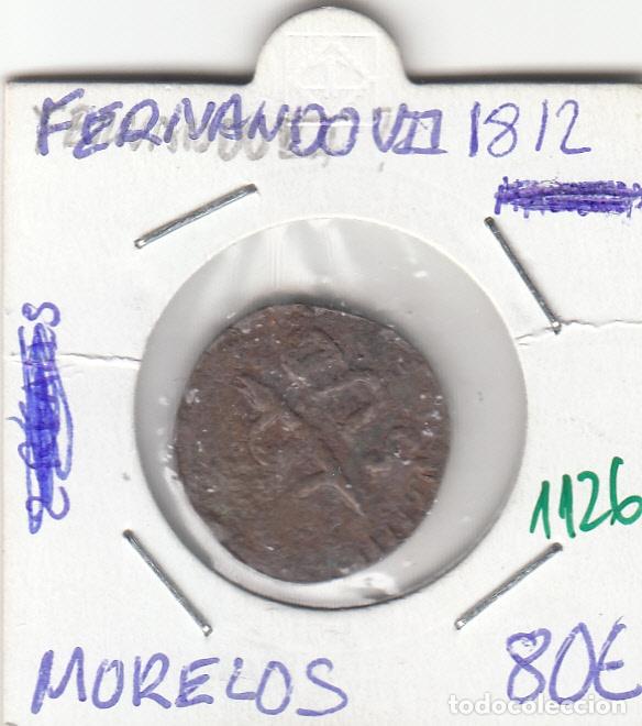 Monedas medievales: CRE1126 MONEDA ESPA&Ntilde;A FERNANDO VII MORELOS 1812 BC