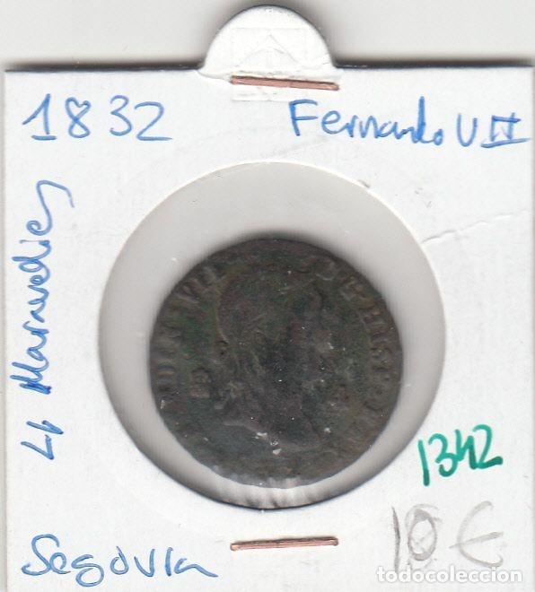 Medieval Coins: CRE1342 MONEDA ESPA&Ntilde;A 4 MARAVEDIS FERNANDO VII SEGOVIA