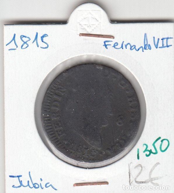 Medieval Coins: CRE1350 MONEDA ESPA&Ntilde;A FERNANDO VII 1815 JUBIA