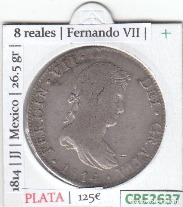 Mittelalterliche M&uuml;nzen: CRE2637 MONEDA ESPA&Ntilde;A 8 REALES MEXICO FERNANDO VII 1814
