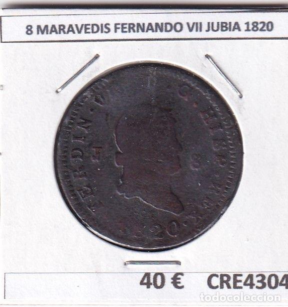 Moedas medievais: CRE4304 MONEDA ESPA&Ntilde;A 8 MARAVEDIS FERNANDO VII JUBIA 1820