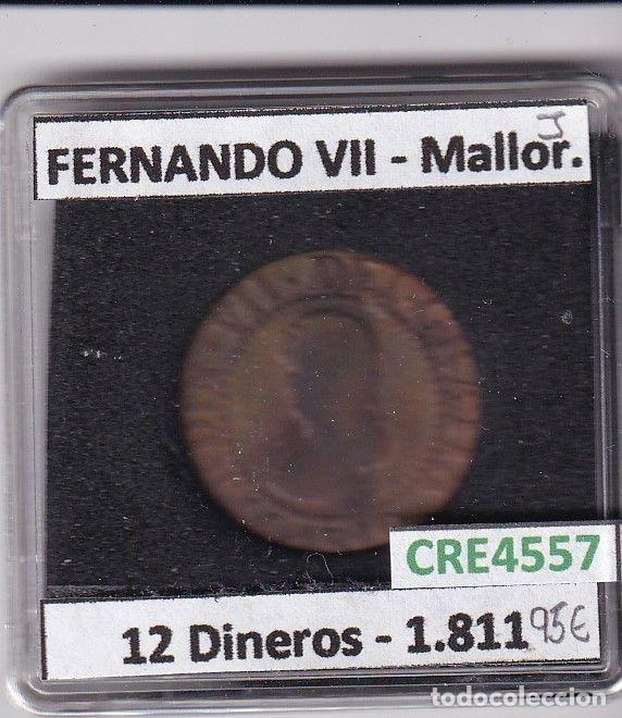 Mittelalterliche M&uuml;nzen: CRE4557 MONEDA ESPA&Ntilde;A FERNANDO VII 12 DINEROS 1811 MALLORCA
