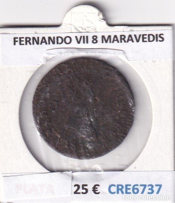 Moedas medievais: CRE6737 MONEDA ESPA&Ntilde;A FERNANDO VII 8 MARAVEDIS 1817 JUBIA